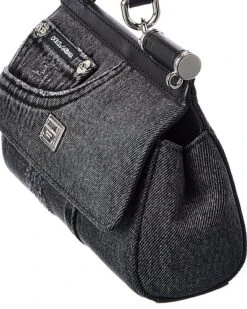 Dolce & Gabbana Sicily Small Patchwork Denim Shoulder Bag Women -Luxe Shoulder Bags Sales Store 1160508312 RLLD 3