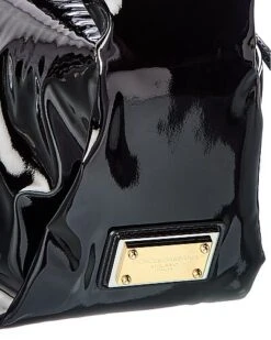 Dolce & Gabbana Branded Tag Patent Hobo Bag Women -Luxe Shoulder Bags Sales Store 1160508314 RLLD 3