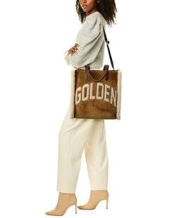 Golden Goose California North-South Suede & Shearling Tote Women -Luxe Shoulder Bags Sales Store 1160508494 RLLD 4