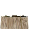 Badgley Mischka Pleated Chain Evening Clutch Women