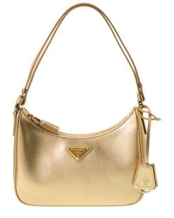 Prada Logo Mini Saffiano Leather Shoulder Bag Women