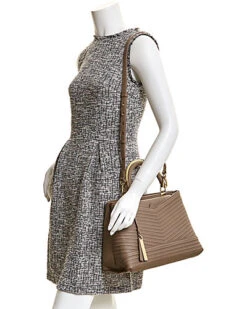 Vince Camuto Blu Leather Satchel Women 5 Vince Camuto Blu Leather Satchel Women -Luxe Shoulder Bags Sales Store 1160547813 RLLD 3