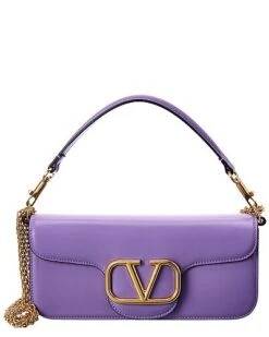 Valentino VLogo Loco Leather Shoulder Bag Women