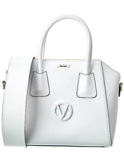 By Mario Valentino Minimi Rope Guitar Leather Satchel Women