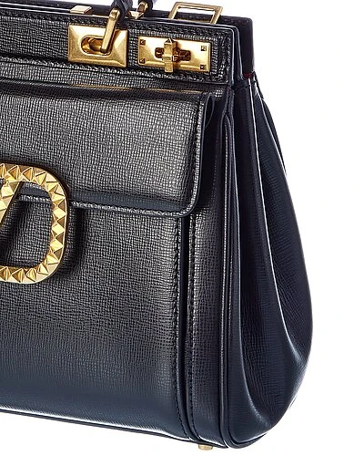 Valentino Rockstud Alcove Medium Grainy Leather Satchel Women 3 Valentino Rockstud Alcove Medium Grainy Leather Satchel Women - Image 3