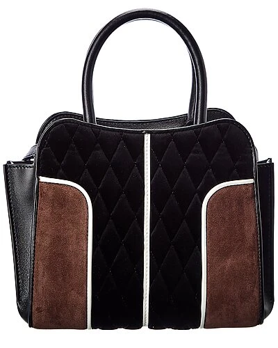 Tod's Sella Mini Velvet & Suede Tote Women 2 Tod's Sella Mini Velvet & Suede Tote Women - Image 2