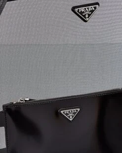 Prada Mesh & Leather Tote Women -Luxe Shoulder Bags Sales Store 1161250868 RLLD 3