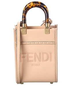 FENDI Sunshine Mini Leather Tote Women