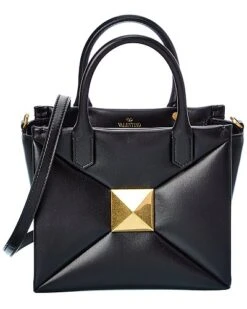 Valentino One Stud Small Leather Tote Women