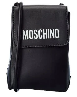 MOSCHINO Logo Leather Tote Women