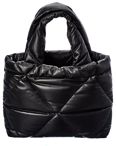 Prada Logo Padded Leather Tote Women 2 Prada Logo Padded Leather Tote Women - Image 2