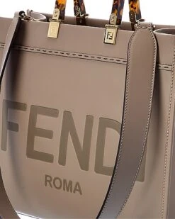 FENDI Sunshine Medium Leather Tote Women 6 FENDI Sunshine Medium Leather Tote Women -Luxe Shoulder Bags Sales Store 1161439003 RLLD 3