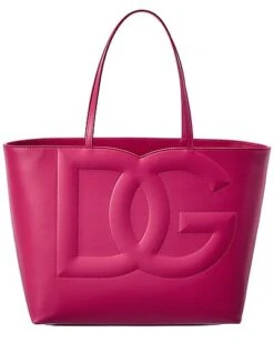 Dolce & Gabbana Logo Medium Leather Tote Women