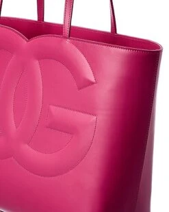 Dolce & Gabbana Logo Medium Leather Tote Women -Luxe Shoulder Bags Sales Store 1161485556 RLLD 3