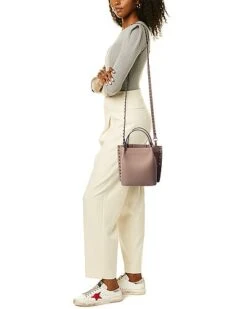 Valentino Rockstud Grainy Leather Tote Women -Luxe Shoulder Bags Sales Store 1161492622 RLLD 4