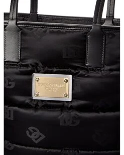 Dolce & Gabbana Logo Nylon & Leather Tote Women 6 Dolce & Gabbana Logo Nylon & Leather Tote Women -Luxe Shoulder Bags Sales Store 1161513840 RLLD 3