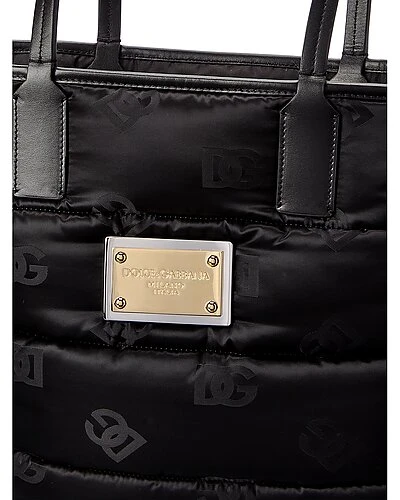 Dolce & Gabbana Logo Nylon & Leather Tote Women 3 Dolce & Gabbana Logo Nylon & Leather Tote Women - Image 3
