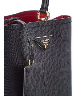 Prada Panier Medium Saffiano Leather Tote Women -Luxe Shoulder Bags Sales Store 1161516032 RLLD 3