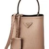 Prada Panier Small Saffiano Leather Bucket Bag Women