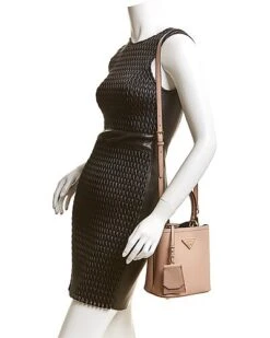 Prada Panier Small Saffiano Leather Bucket Bag Women -Luxe Shoulder Bags Sales Store 1161516034 RLLD 3