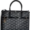Versace La Greca Signature Coated Canvas & Leather Tote Women