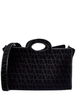 Valentino Toile Iconographe Canvas & Leather Tote Women