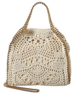 STELLA MCCARTNEY Falabella Mini Crochet Ajouree Tote Women